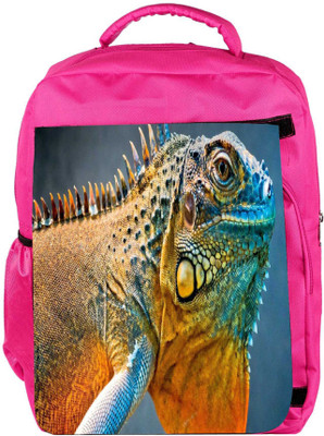 

Snoogg Eco Friendly Canvas Chameleon Designer Backpack Rucksack School Travel Unisex Casual Canvas Bag Bookbag Satchel 5 L Backpack(Pink)