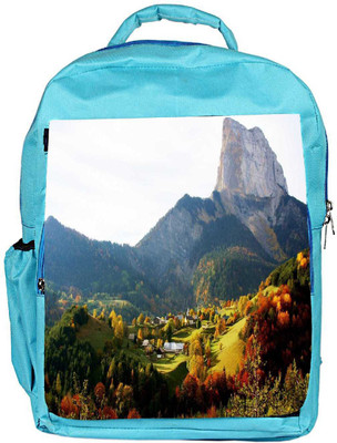 

Snoogg Eco Friendly Canvas Multiple Trees Designer Backpack Rucksack School Travel Unisex Casual Canvas Bag Bookbag Satchel 5 L Backpack(Blue)