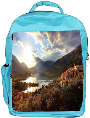 

Snoogg Eco Friendly Canvas Variety In Garden Designer Backpack Rucksack School Travel Unisex Casual Canvas Bag Bookbag Satchel 5 L Backpack(Blue)