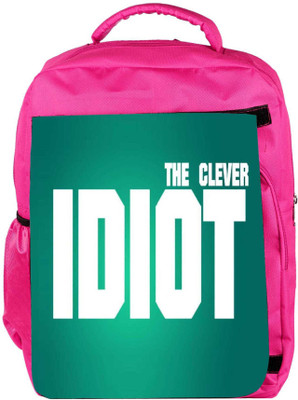 

Snoogg Eco Friendly Canvas The Clever Idiot Backpack Rucksack School Travel Unisex Casual Canvas Bag Bookbag Satchel 5 L Backpack(Pink)