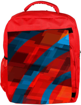 

Snoogg Eco Friendly Canvas Distorted Vibe 2405 Backpack Rucksack School Travel Unisex Casual Canvas Bag Bookbag Satchel 5 L Backpack(Red)