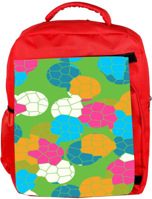 

Snoogg Eco Friendly Canvas Mosaic Tiles Colourful 2882 Backpack Rucksack School Travel Unisex Casual Canvas Bag Bookbag Satchel 5 L Backpack(Red)