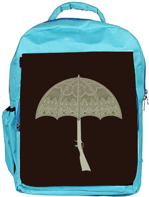 

Snoogg Eco Friendly Canvas Umbrella Gun 2495 Backpack Rucksack School Travel Unisex Casual Canvas Bag Bookbag Satchel 5 L Backpack(Blue)