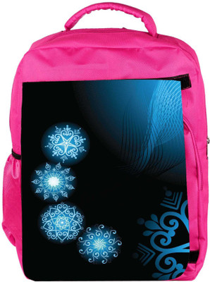 

Snoogg Eco Friendly Canvas Abstract Rangolies Designer Backpack Rucksack School Travel Unisex Casual Canvas Bag Bookbag Satchel 5 L Backpack(Pink)