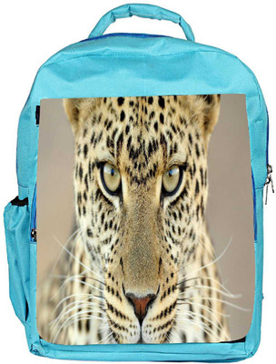 

Snoogg Eco Friendly Canvas Tanzania Leopard Designer Backpack Rucksack School Travel Unisex Casual Canvas Bag Bookbag Satchel 5 L Backpack(Blue)