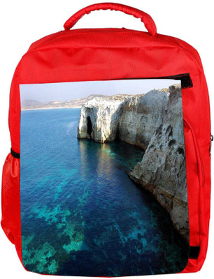 

Snoogg Eco Friendly Canvas Beautiful Nature Designer Backpack Rucksack School Travel Unisex Casual Canvas Bag Bookbag Satchel 5 L Backpack(Red)