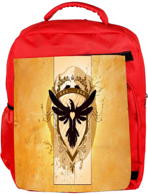 

Snoogg Eco Friendly Canvas Coat Of Arms With The Bird Designer Backpack Rucksack School Travel Unisex Casual Canvas Bag Bookbag Satchel 5 L Backpack(Red)