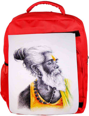 

Snoogg Eco Friendly Canvas Sadhu Yellow 2783 Backpack Rucksack School Travel Unisex Casual Canvas Bag Bookbag Satchel 5 L Backpack(Red)