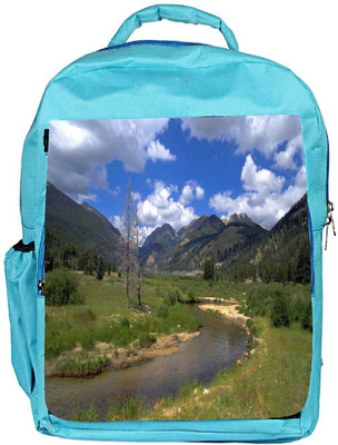

Snoogg Eco Friendly Canvas Water Pathway Designer Backpack Rucksack School Travel Unisex Casual Canvas Bag Bookbag Satchel 5 L Backpack(Blue)