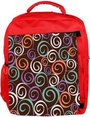 

Snoogg Eco Friendly Canvas Floral Seamless Pattern Backpack Rucksack School Travel Unisex Casual Canvas Bag Bookbag Satchel 5 L Backpack(Red)