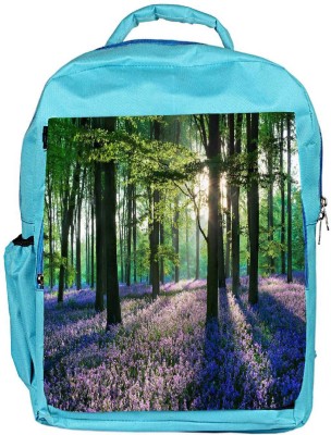 

Snoogg Eco Friendly Canvas Autum Forest Designer Backpack Rucksack School Travel Unisex Casual Canvas Bag Bookbag Satchel 5 L Backpack(Blue)