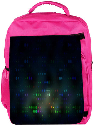 

Snoogg Eco Friendly Canvas Blurred Dots Designer Backpack Rucksack School Travel Unisex Casual Canvas Bag Bookbag Satchel 5 L Backpack(Pink)