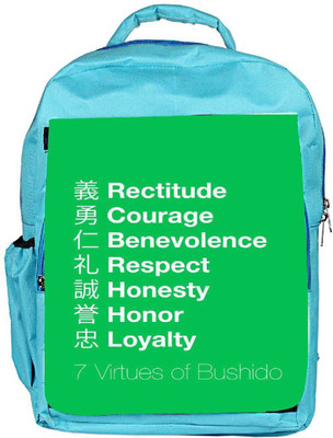 

Snoogg Eco Friendly Canvas Bushido Signs 2739 Backpack Rucksack School Travel Unisex Casual Canvas Bag Bookbag Satchel 5 L Backpack(Blue)