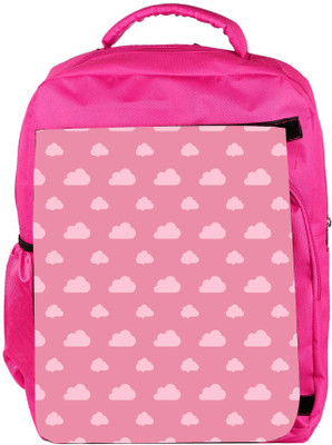 

Snoogg Eco Friendly Canvas Abstract Pink Clouds Designer Backpack Rucksack School Travel Unisex Casual Canvas Bag Bookbag Satchel 5 L Backpack(Pink)