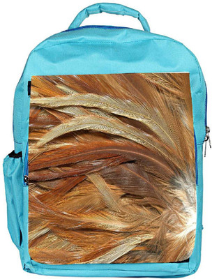 

Snoogg Eco Friendly Canvas Feathers 3 Texture Backpack Rucksack School Travel Unisex Casual Canvas Bag Bookbag Satchel 5 L Backpack(Blue)