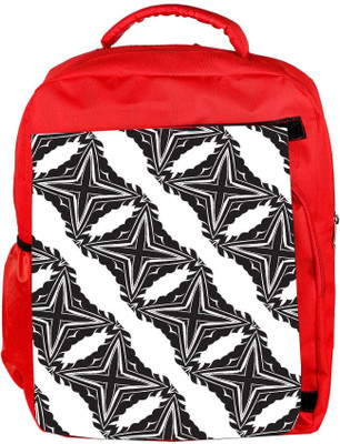 

Snoogg Eco Friendly Canvas Cross Pattern Designer Backpack Rucksack School Travel Unisex Casual Canvas Bag Bookbag Satchel 5 L Backpack(Red)