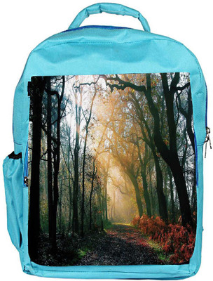 

Snoogg Eco Friendly Canvas Abstract Dense Forest Designer Backpack Rucksack School Travel Unisex Casual Canvas Bag Bookbag Satchel 5 L Backpack(Blue)