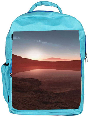 

Snoogg Eco Friendly Canvas Nature Wallpaper 4 Backpack Rucksack School Travel Unisex Casual Canvas Bag Bookbag Satchel 5 L Backpack(Blue)
