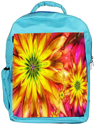

Snoogg Eco Friendly Canvas Bright Fractal Daisies 2597 Backpack Rucksack School Travel Unisex Casual Canvas Bag Bookbag Satchel 5 L Backpack(Blue)