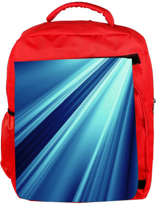

Snoogg Eco Friendly Canvas Abstract Blue Pattern Design Designer Backpack Rucksack School Travel Unisex Casual Canvas Bag Bookbag Satchel 5 L Backpack(Red)