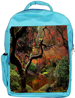 

Snoogg Eco Friendly Canvas Pound In Garden Designer Backpack Rucksack School Travel Unisex Casual Canvas Bag Bookbag Satchel 5 L Backpack(Blue)