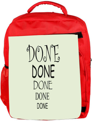 

Snoogg Eco Friendly Canvas Done Designer Backpack Rucksack School Travel Unisex Casual Canvas Bag Bookbag Satchel 5 L Backpack(Red)