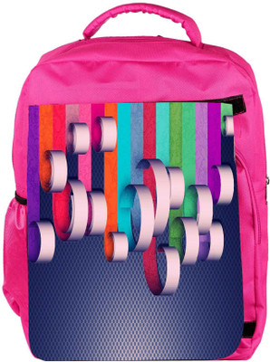 

Snoogg Eco Friendly Canvas House Paint Designer Backpack Rucksack School Travel Unisex Casual Canvas Bag Bookbag Satchel 5 L Backpack(Pink)