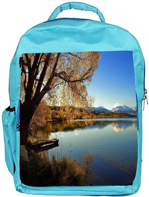 

Snoogg Eco Friendly Canvas Yellow Tree Designer Backpack Rucksack School Travel Unisex Casual Canvas Bag Bookbag Satchel 5 L Backpack(Blue)