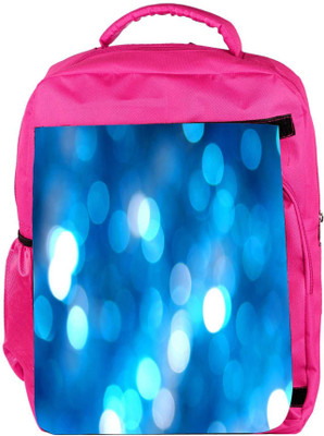 

Snoogg Eco Friendly Canvas Abstract Blue Backgrounds Designer Backpack Rucksack School Travel Unisex Casual Canvas Bag Bookbag Satchel 5 L Backpack(Pink)
