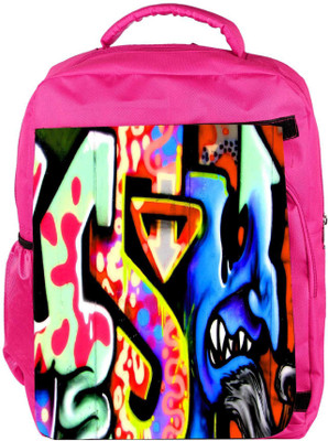 

Snoogg Eco Friendly Canvas Blue Jeeni Designer Backpack Rucksack School Travel Unisex Casual Canvas Bag Bookbag Satchel 5 L Backpack(Pink)