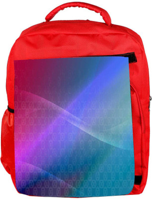 

Snoogg Eco Friendly Canvas Abstract Multiolor Wall Designer Backpack Rucksack School Travel Unisex Casual Canvas Bag Bookbag Satchel 5 L Backpack(Red)