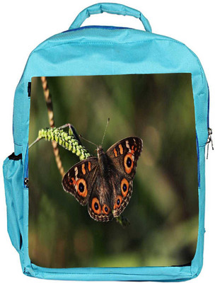 

Snoogg Eco Friendly Canvas Brown Butterfly Designer Backpack Rucksack School Travel Unisex Casual Canvas Bag Bookbag Satchel 5 L Backpack(Blue)