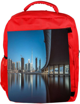 

Snoogg Eco Friendly Canvas Sealing View Designer Backpack Rucksack School Travel Unisex Casual Canvas Bag Bookbag Satchel 5 L Backpack(Red)