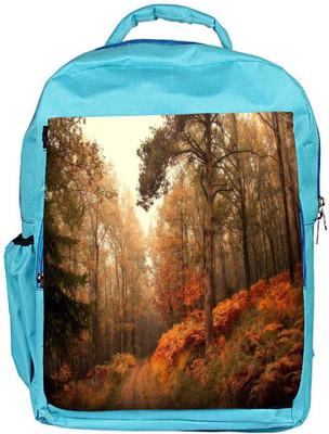 

Snoogg Eco Friendly Canvas Smokey Forest Designer Backpack Rucksack School Travel Unisex Casual Canvas Bag Bookbag Satchel 5 L Backpack(Blue)