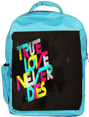 

Snoogg Eco Friendly Canvas True Love Never Dies Designer Backpack Rucksack School Travel Unisex Casual Canvas Bag Bookbag Satchel 5 L Backpack(Blue)