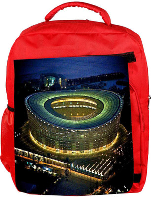 

Snoogg Eco Friendly Canvas Stadium At Night Designer Backpack Rucksack School Travel Unisex Casual Canvas Bag Bookbag Satchel 5 L Backpack(Red)