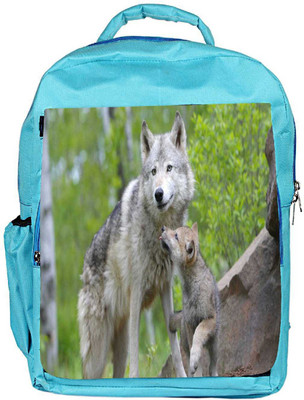 

Snoogg Eco Friendly Canvas Parental Dog Designer Backpack Rucksack School Travel Unisex Casual Canvas Bag Bookbag Satchel 5 L Backpack(Blue)