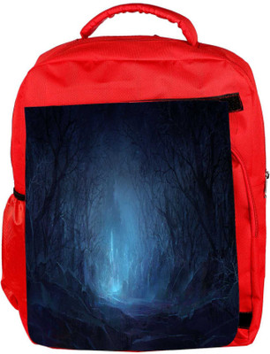 

Snoogg Eco Friendly Canvas Fantasy Wood Castle Designer Backpack Rucksack School Travel Unisex Casual Canvas Bag Bookbag Satchel 5 L Backpack(Red)