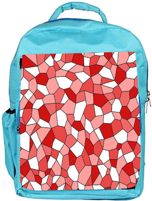 

Snoogg Eco Friendly Canvas Abstract Red Blocks Pattern Designer Backpack Rucksack School Travel Unisex Casual Canvas Bag Bookbag Satchel 5 L Backpack(Blue)