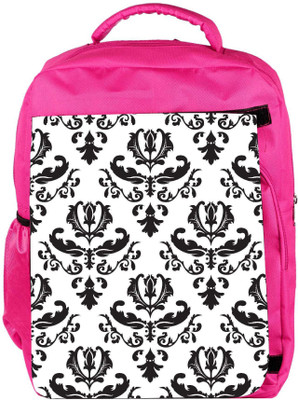 

Snoogg Eco Friendly Canvas Grey White Designer Backpack Rucksack School Travel Unisex Casual Canvas Bag Bookbag Satchel 5 L Backpack(Pink)
