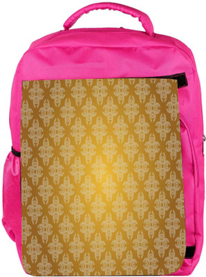 

Snoogg Eco Friendly Canvas Abstract Grey Yellow Pattern Designer Backpack Rucksack School Travel Unisex Casual Canvas Bag Bookbag Satchel 5 L Backpack(Pink)