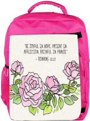 

Snoogg Eco Friendly Canvas The Roman Word Backpack Rucksack School Travel Unisex Casual Canvas Bag Bookbag Satchel 5 L Backpack(Pink)