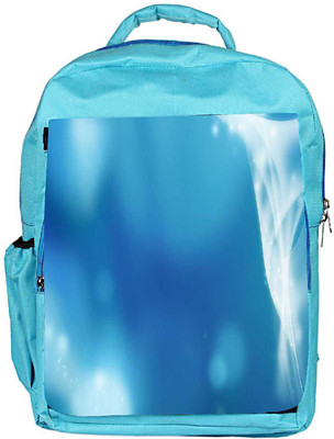 

Snoogg Eco Friendly Canvas Abstract Sparkling Design Designer Backpack Rucksack School Travel Unisex Casual Canvas Bag Bookbag Satchel 5 L Backpack(Blue)