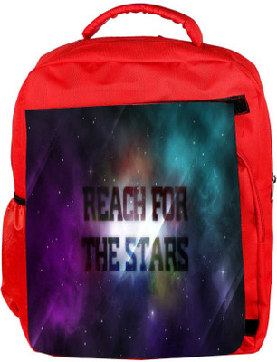 

Snoogg Eco Friendly Canvas Reach For The Stars Designer Backpack Rucksack School Travel Unisex Casual Canvas Bag Bookbag Satchel 5 L Backpack(Red)