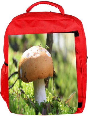 

Snoogg Eco Friendly Canvas Yummy Mushroom Designer Backpack Rucksack School Travel Unisex Casual Canvas Bag Bookbag Satchel 5 L Backpack(Red)