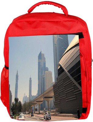 

Snoogg Eco Friendly Canvas Cars On Road Designer Backpack Rucksack School Travel Unisex Casual Canvas Bag Bookbag Satchel 5 L Backpack(Red)