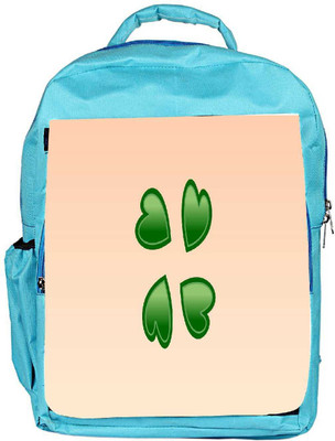 

Snoogg Eco Friendly Canvas Green Hearts Designer Backpack Rucksack School Travel Unisex Casual Canvas Bag Bookbag Satchel 5 L Backpack(Blue)