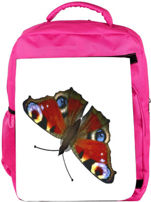 

Snoogg Eco Friendly Canvas Butterfly Backpack Rucksack School Travel Unisex Casual Canvas Bag Bookbag Satchel 5 L Backpack(Pink)