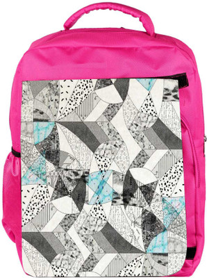 

Snoogg Eco Friendly Canvas Abstract Math Backpack Rucksack School Travel Unisex Casual Canvas Bag Bookbag Satchel 5 L Backpack(Pink)