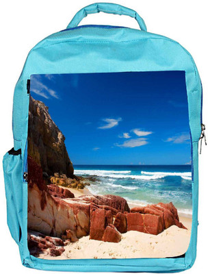 

Snoogg Eco Friendly Canvas Hot Sunny Beach Designer Backpack Rucksack School Travel Unisex Casual Canvas Bag Bookbag Satchel 5 L Backpack(Blue)
